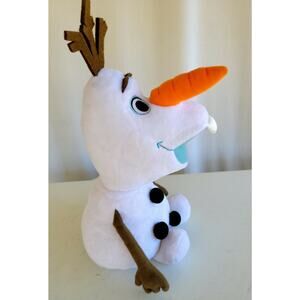 Olaf Snowman Frozen Plush Disney Store Stuffed Animal 16” Tall Cute Holiday Gift